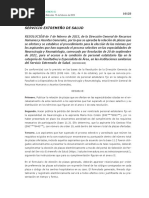 Servicio Extremeño de Salud: Miércoles 15 de Febrero de 2023