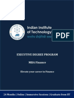 Mba Finance Brochure