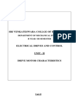 Unit-2 Drive Motor Characteristics