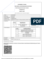 Output Certificate