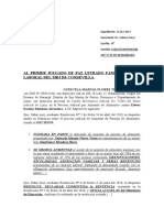 Escrito de Retencion de Afp y Cts. Maruja Flores