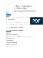 Exercícios Sobre A Composiçãopor Aglutinação e Justaposição