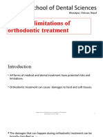 Risk and Limitations of Orthodontic Treatment