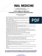 CRITERIOS DE CONSENSO INTERNACIONAL 2011 para EM/SFC Nueva Propuesta (Ed. Español: Dr. Arturo Ortega, María José Moya)