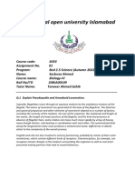 Allama Iqbal Open University Islamabad: Q.1 Explain Pseudopodia and Amoeboid Locomotion