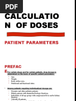 Calculation of Doses Patient Parameters