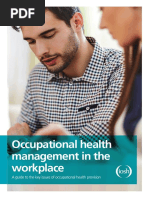 Occupational Health Management in The Workplace Advice Guide