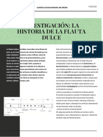 Investigación La Historia de La Flauta Dulce