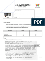 English Worksheet 2 CH 1