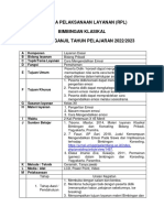 Rencana Pelaksanaan Layanan (RPL) Bimbingan Klasikal Semester Ganjil Tahun Pelajaran 2022/2023