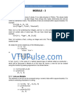 17CS664 Module3 Lists Dictionaries Tuples (Python)