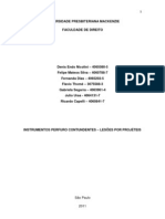 Instrumentos Perfuro Contundentes - Lesões Por Projéteis