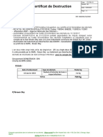 FO-PR4-10 Certificat de Destruction