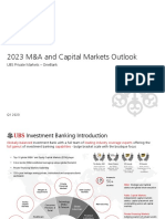 UBS 2023 M&A Outlook