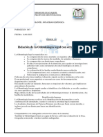 Odontologia Legal y Forense Relacion Con Otras Ciencias