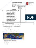 Evaluación Historia Los Griegos I