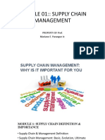 Module 01 Supply Chain Management