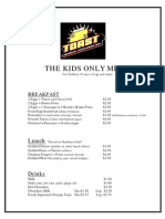 Kids Menu