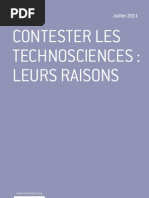 Contester Les Technosciences: Leurs Raisons - Eddy Fougier