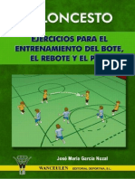 Baloncesto Entrenamiento Del Bote, Rebote y El Pase