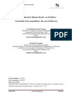 L'évaluation de La Dépense Fiscale Cas Du Maroc