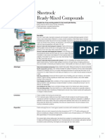 Sheetrock Ready Mixed Compounds Submittal J60A