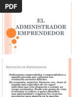 El Administrador Emprendedor