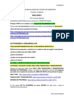 Bio I Actividades Secuencia 3 2022B