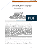 Étude de La Performance Du Dispositif de Traitement Des Eaux Usées Par Boues Activées de La Ville D'Al-Hoceima, Maroc