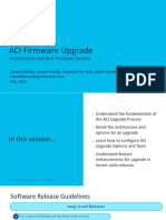 PIW Cisco ACI Upgrade Best Practices