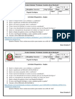 Atividade Diagnóstica - Pegada Ecológica