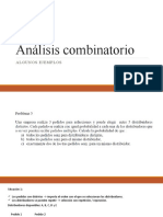 Análisis Combinatorio (Algunas Ideas)