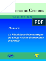 Cahier Cedimes Numero 3