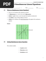 1.1 Simultaneous - Equations