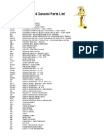 Thermopress hp4 General Parts List