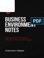 Business Environment Notes PDF