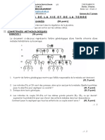 Epreuve Bac 2021 SVT L2 1er Groupe, Dakar Sénégal