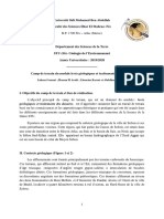 Levées Géologiques Et Traitement Des Données S6 Filière STU - 1 PDF