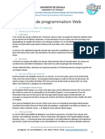 Cours de Programmation Web-1 PDF