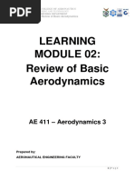 AE 411 Prelim Module 2 - Review of Basic Aerodynamics PDF