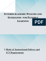 (STUDENTS) Interim Academic Policies and Guidelines For Flexible Learning PDF