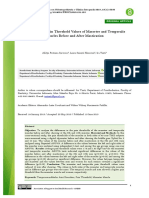 Differences in Pain Threshold Values of Masseter A