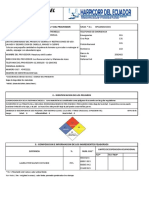 MSDS Shampoo de Cabello