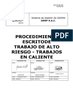 SSO-PETAR-002 Procedimiento Trabajos en Caliente