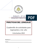 Cuadernillo P Del Lenguaje 2022 PDF