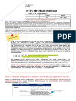 Ivºmatematica - Retroalimentacion Guia Nº18 y Guia Nº19 Con Actividad Evaluativa y Clases Online - 24 Al 28 Agosto PDF