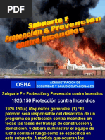 OSHA Subparte F - Proteccion Contra Incendios