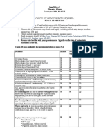 H-1B Documents Checklist 2008