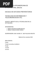 Trabajo de Tic Dos PDF