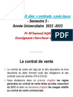 Cours Droit Des Contrats Le Contrat de Vente PDF